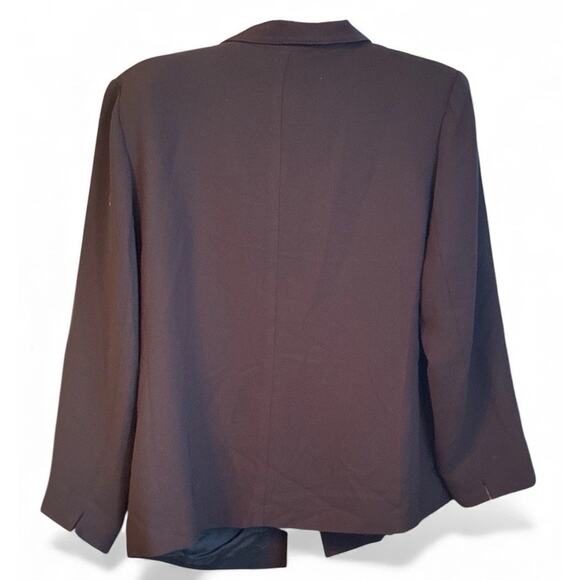 August Max Woman Black One Button Blazer Size 18W - Picture 2 of 5